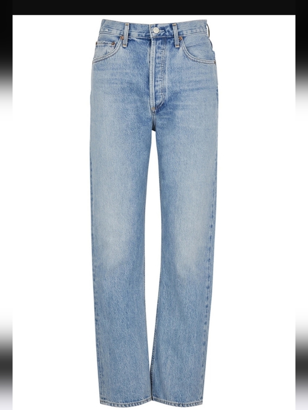 Agolde 90's Mid Rise Straight Jeans In Vault - Picture 3 of 16